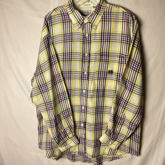 Cinch Men’s L Plaid Western Cowboy Shirt Long Sleeve Button Down Rodeo Style - Picture 6 of 9